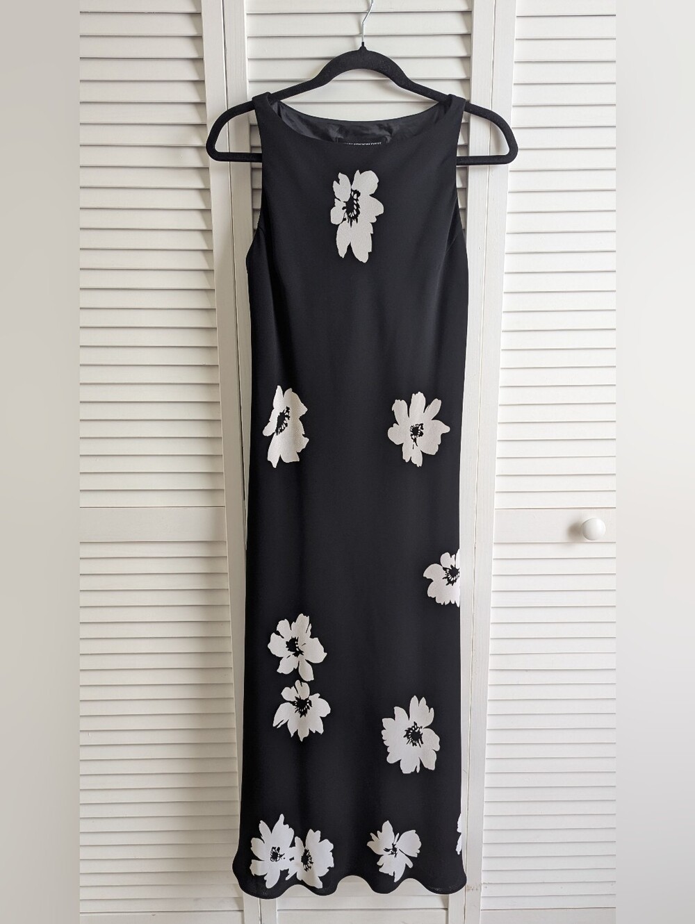 Black and white floral maxi dress by Jones New York Dress Size 10